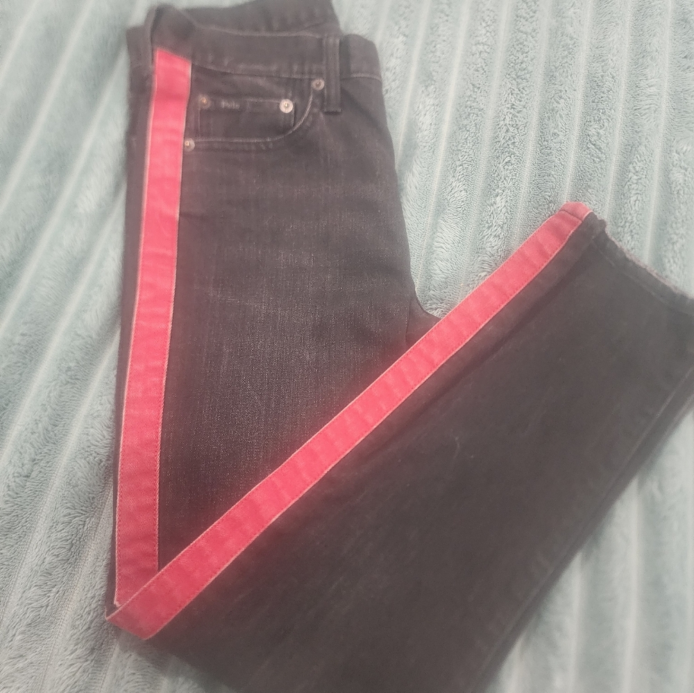 Polo by Ralph Lauren Black Jeans with Red Stripe